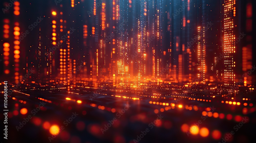 Poster a digital background featuring stock market graphs and financial charts, perfect for showcasing data