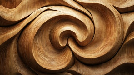 Abstract swirling wood texture resembling a natural spiral design.