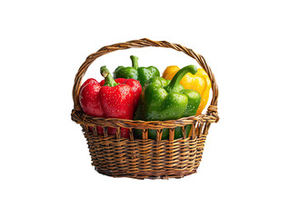 Capsicums on transparent background 