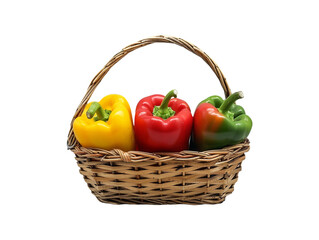 Capsicums on transparent background 