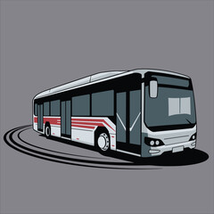 Bus vector for logo, template, poster etc