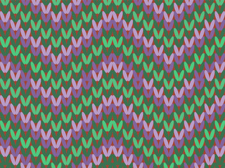 Pink geometric seamless pattern with hearts for vintage wallpaper design