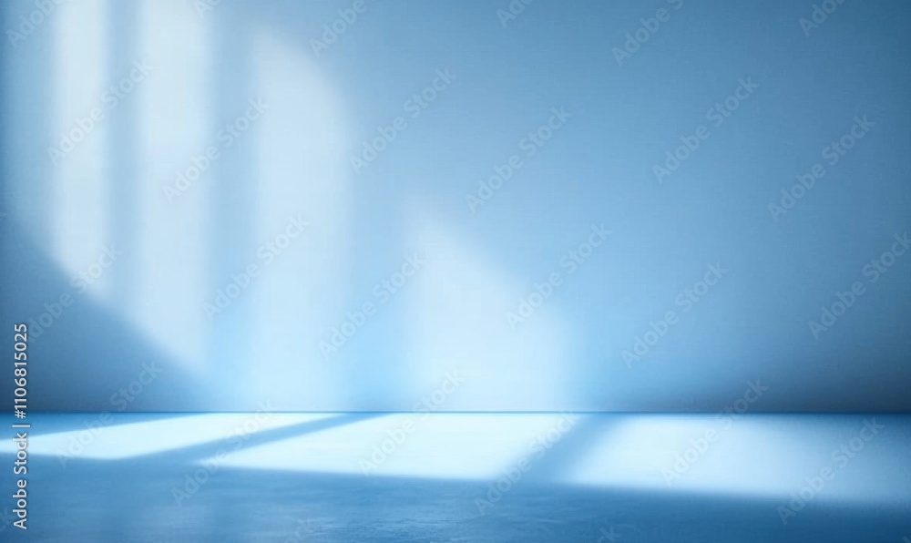 Poster light blue minimal abstract background for product presentation with soft focus and gentle texture