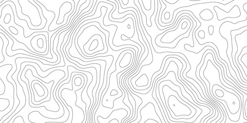 Topographic map background geographic line map with elevation assignments. Modern design with White background with topographic wavy pattern design.paper texture Imitation of a geographical map shades