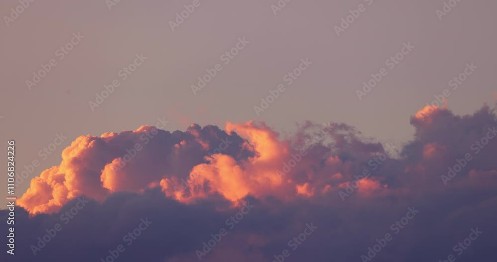 Canvas Prints sunset in the sky with color clouds, scenic cloudscape