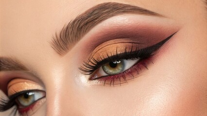 Obraz premium Detailed tutorials incorporating unique eye shapes and structures emphasizing tailored eye makeup approaches.