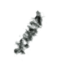 Black smoke element. Smoke texture.
