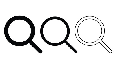 search icon set vector illustration