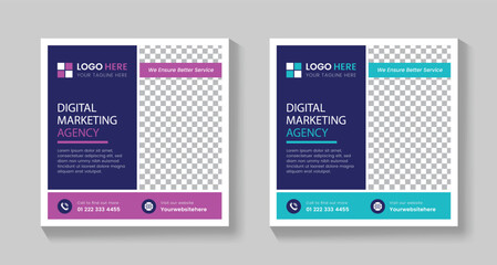  Marketing Agency Social Media Post Template, Agency Social Media Post Template, Social Media Post Template , Facebook Post, ,LinkedIn Post ,