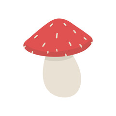Mushroom farm logo, mushroom icon vintage design illustration. natural foods for kitchen preparing products