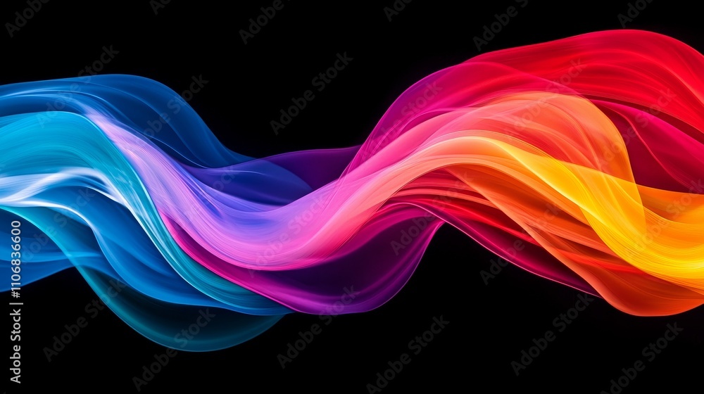 Poster dynamic smart fiber optic systems glowing with advanced technology abstract art digital canvas moder