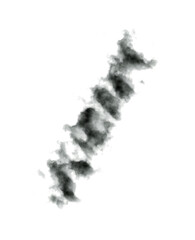 Black smoke element. Smoke texture.