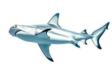 Naklejka premium Hammerhead Shark isolated on white background.