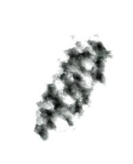 Black smoke element. Smoke texture.