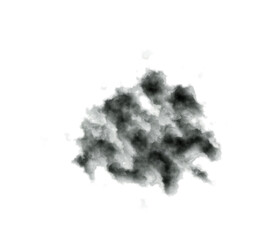 Black smoke element. Smoke texture.