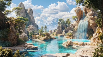 Obraz premium Paradise Lands