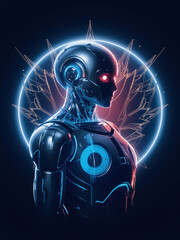 Fototapeta premium Cybernetic Vanguard: The Future of Robotics Unveiled