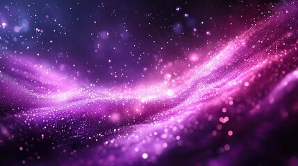 Fototapeta premium A purple background with diagonal lines and light effects creates an abstract design for a presentation or banner
