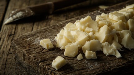 Misty mountain landscape with dense fog