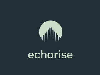 EchoRise logo design