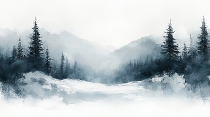Obraz premium A snow-covered background with grey and white textures, symbolizing winter