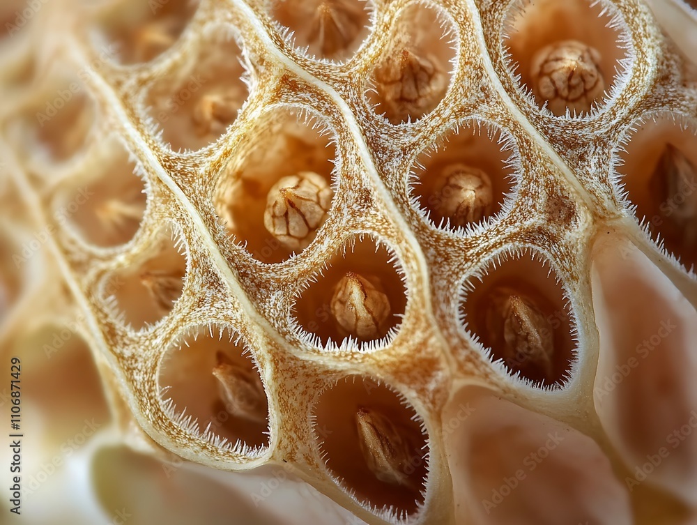 Poster Close-up of seed pod showing intricate detail and texture.