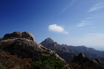 Obraz premium 대한민국 영암군 월출산의 모습 