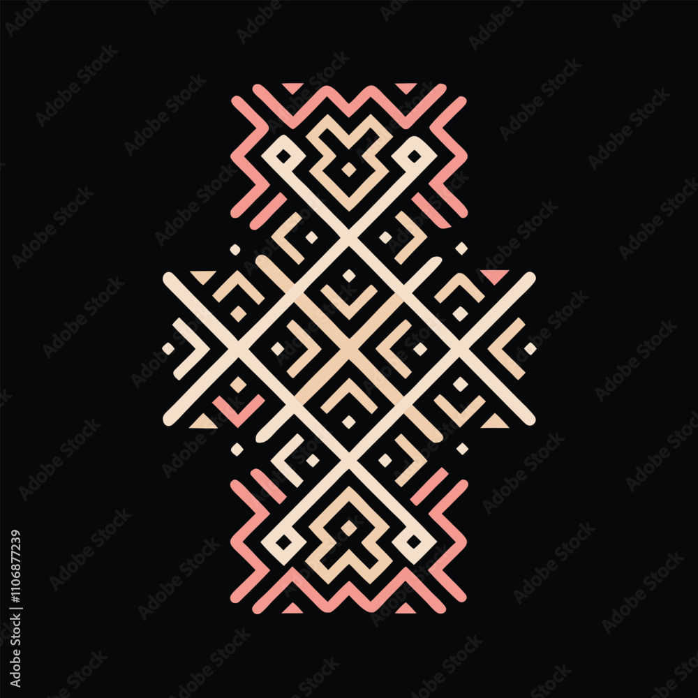 Poster a visually striking geometric starburst pattern, perfect for a variety of design projects. this vers