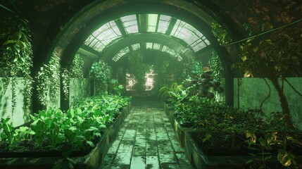 Futuristic Underground Urban Agriculture Community Project Revealed in 3D Rendered Illustration