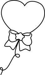 
Valentine's Day Love Cute Hand-Drawn  Coloring
