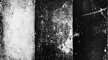 Grunge border vector background, Rough black and white texture vector. Distressed overlay texture. 