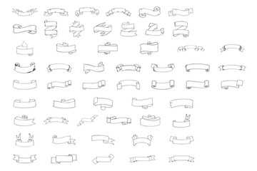 classic old ribbon doodle