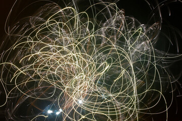 The light in the dark, the abstract background