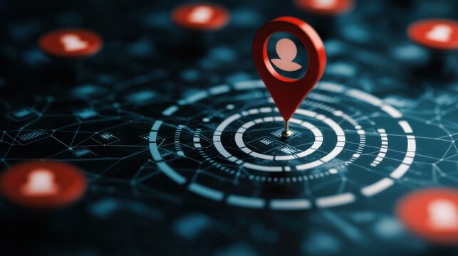 Customer-centric concept with a business focusing on putting the customer at the center of decisions