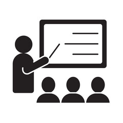 Training icon, Optimizing Training Data for Model Accuracy, Enhancing AI Performance Through Feedback and Evaluation, Vector