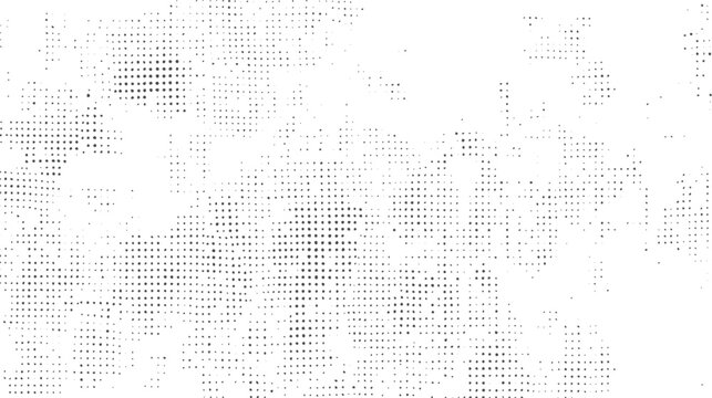 Grunge halftone black dost texture background. Abstract halftone monochrome dotted pattern.


