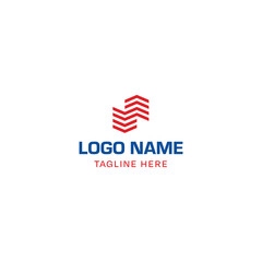 Obraz premium S and Building Logo in Simple and Contemporary Style