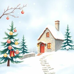 Fototapeta premium Christmas Card