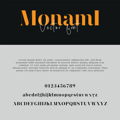 Vector Font Typeface 