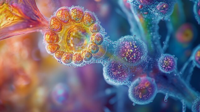 Micro-to-macro universe: an art series transitioning from microscopic details to vast cosmic landscapes, revealing hidden wonders