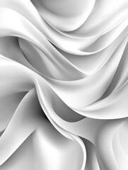 Light grey flowing smooth liquid waves abstract background. Vector banner design