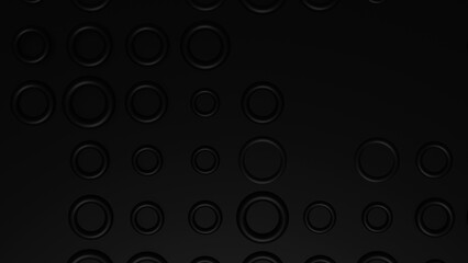 Dark Circle Pattern Abstract Design with Geometric Precision and Fluid Aesthetic