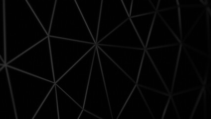 Geometric black lines form an abstract polygonal pattern