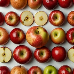 set of fruits isolated
