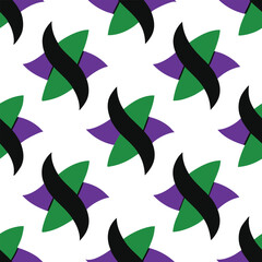 This seamless geometric pattern design is perfect for textile and fabric projects. Featuring bold, striking, and modern elements, this vector illustration brings a vibrant and contemporary touch.