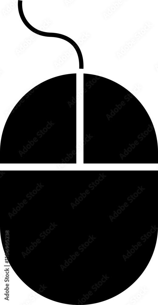 Poster scroll mouse icon in trendy black flat style. swipe mouse sign vector illustration. modern pictogram