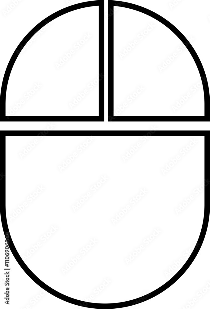 Poster scroll mouse icon in trendy black outline style. swipe mouse sign vector illustration. modern pictog