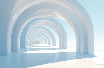 Fototapeta premium Minimal architectural space