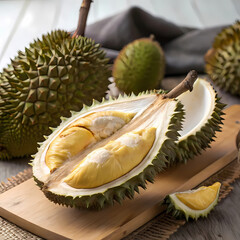 Fototapeta premium durian on a market