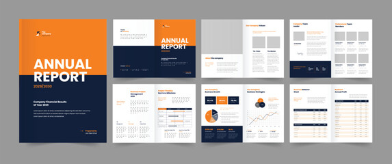  Annual Report Template Business Brochure Design